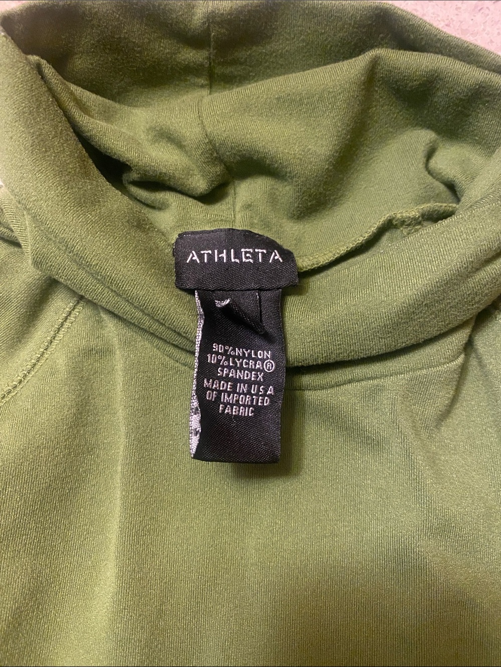 Women's Green athleta turtleneck